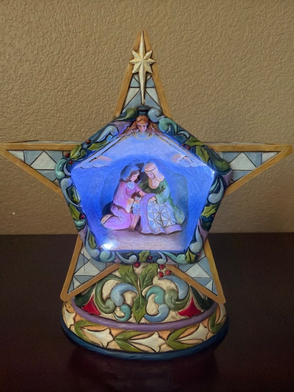2009 Jim Shore Winter’s Miracle Light-Up Nativity Star Heartwood Creek 4015888